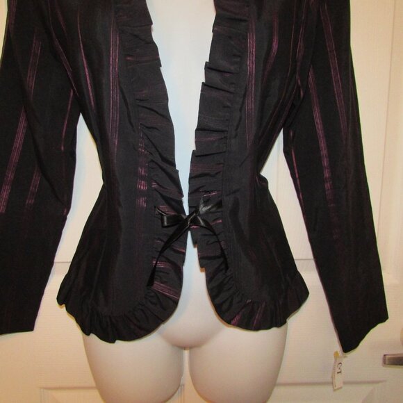 MARIKA Paris Striped Taffeta Jacket - EUR 40 / US 8 - Picture 5 of 9